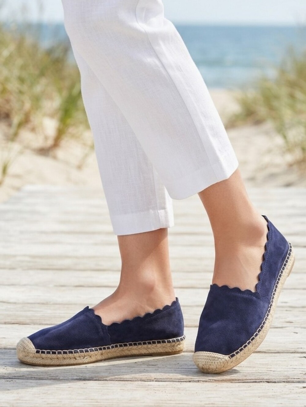 Steve Madden Breanna Navy Suede Espadrilles 7.5